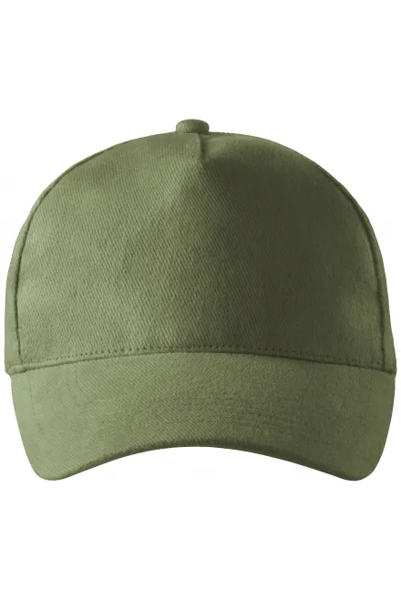 5 paneelin puuvillakorkki - khaki, säädettävä