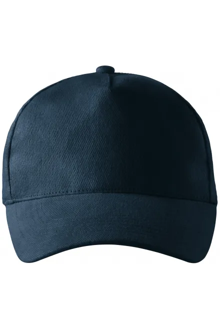 5 paneelin puuvillakorkki - tummansininen, säädettävä