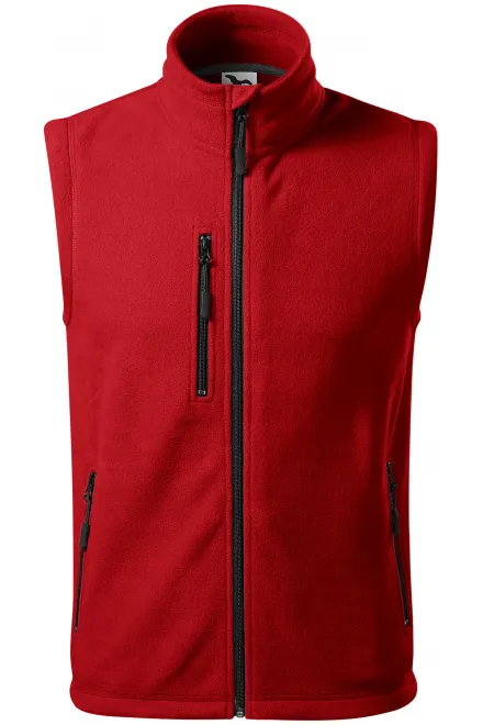 Fleece-kontrastiliivi - punainen, XL