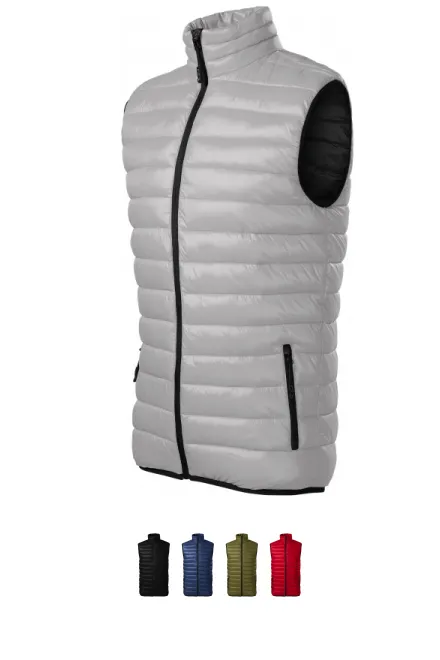 Miesten tikattu liivi, hopeanharmaa