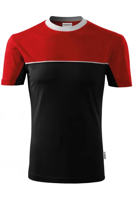 Kaksivärinen puuvillapaita - musta, M