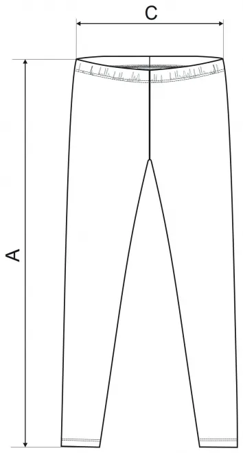 Hyvät leggingsit - mitat taulukko