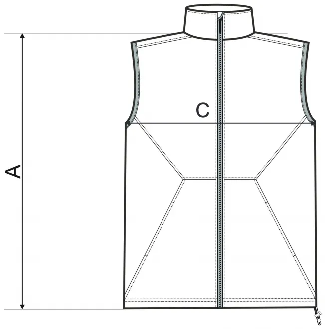 Miesten liivi - mitat taulukko