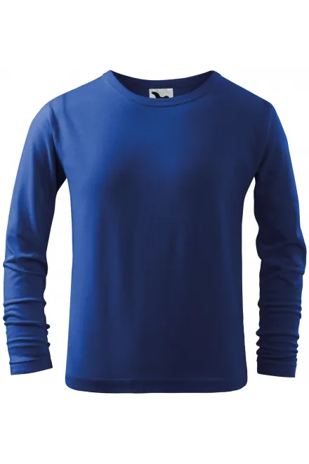 Lasten pitkähihainen T-paita - kuninkaallisen sininen, 158 cm / 12 vuotta