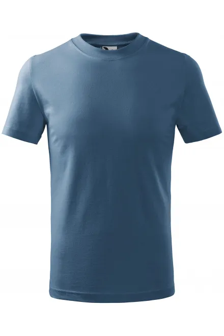 Lasten yksinkertainen T-paita - denim, 110 cm / 4vuotta