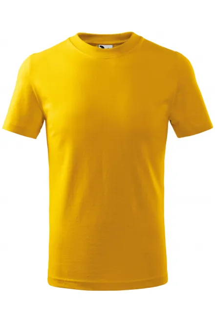 Lasten yksinkertainen T-paita - keltainen, 110 cm / 4vuotta