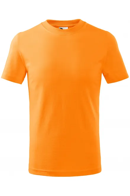 Lasten yksinkertainen T-paita - mandariini, 110 cm / 4vuotta