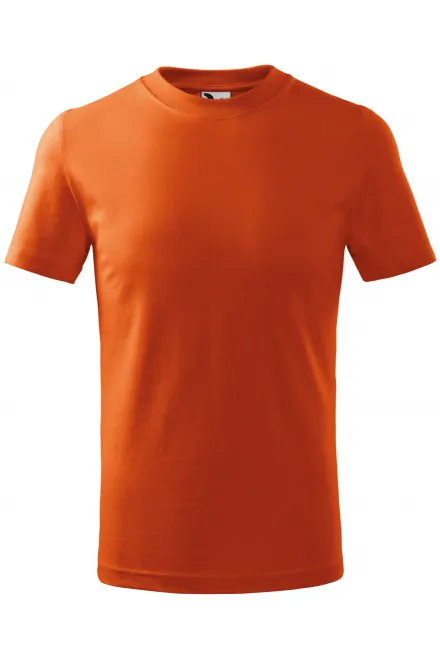 Lasten yksinkertainen T-paita - oranssi, 110 cm / 4vuotta