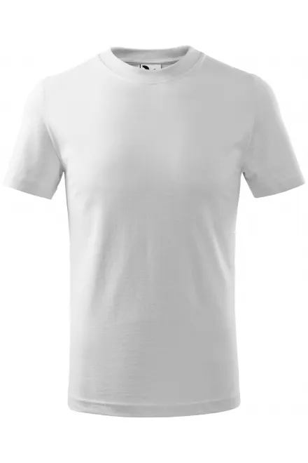 Lasten yksinkertainen T-paita - valkoinen, 110 cm / 4vuotta