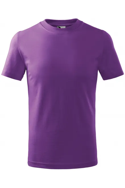 Lasten yksinkertainen T-paita - violetti, 110 cm / 4vuotta