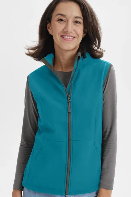 Hyvin istuva liivi, tumma turkoosi