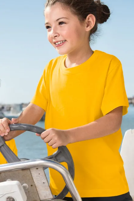 Lasten kevyt T-paita, keltainen