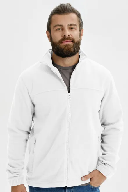 Miesten fleecetakki, valkoinen