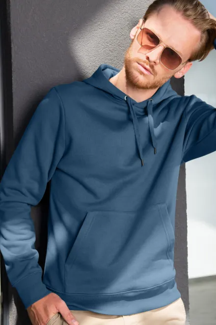 Miesten huppari ilman vetoketjua, denim