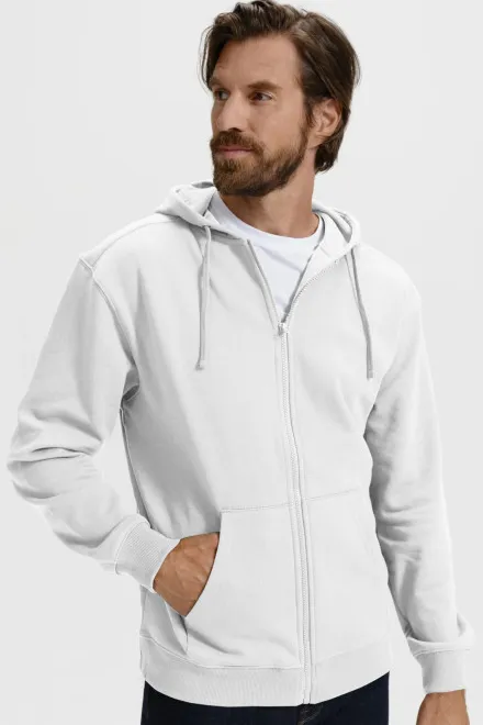 Miesten huppari, valkoinen