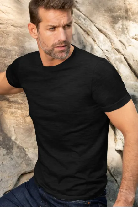 Miesten t-paita merinovillaa, musta