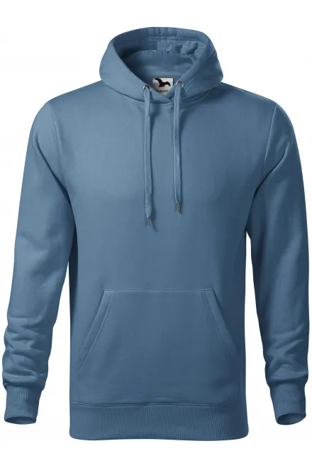 Miesten huppari ilman vetoketjua - denim, M