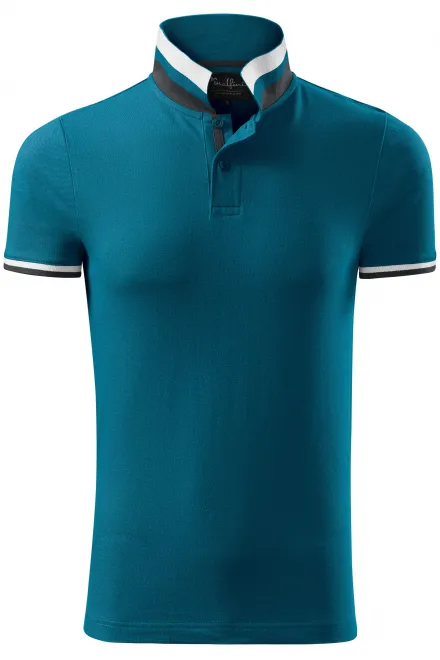 Miesten kauluspaita - petrol blue, S
