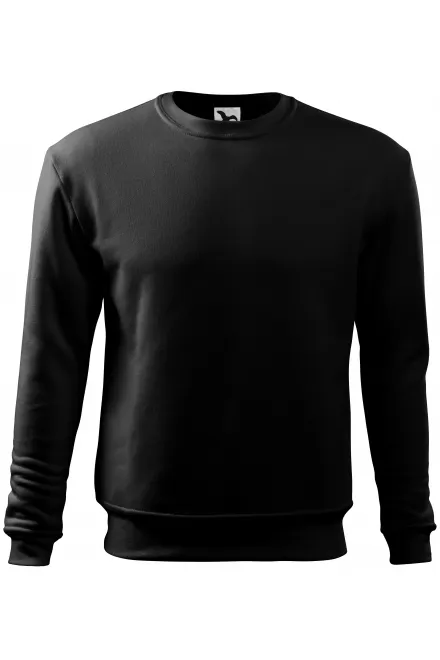 Miesten / lasten pusero pään päällä, ilman huppu - musta, 3XL