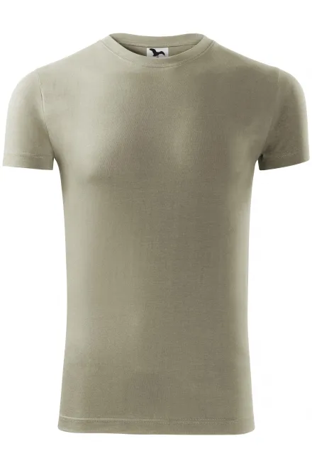 Miesten muodikas T-paita - kirkas khaki, S