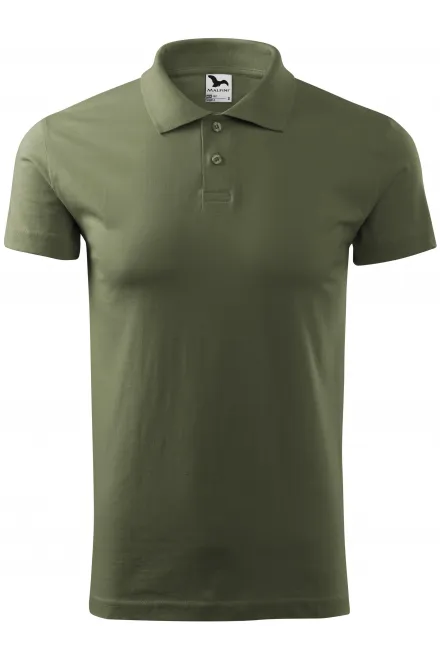 Miesten yksinkertainen poolopaita - khaki, S