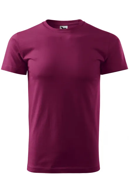 Miesten yksinkertainen T-paita - fuksia, XS