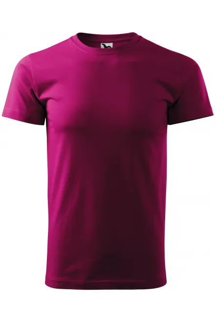 Miesten yksinkertainen T-paita - fuksia, XS
