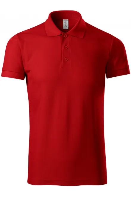 Mukava miesten pikeepaita - punainen, 3XL