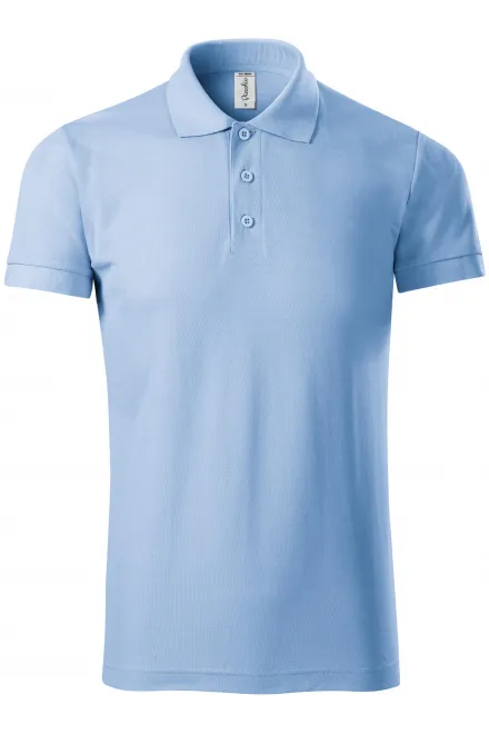 Mukava miesten pikeepaita - taivaansininen, 3XL