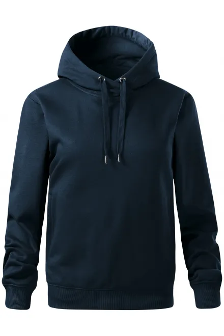 Mukava naisten collegepaita hupulla - tummansininen, XS