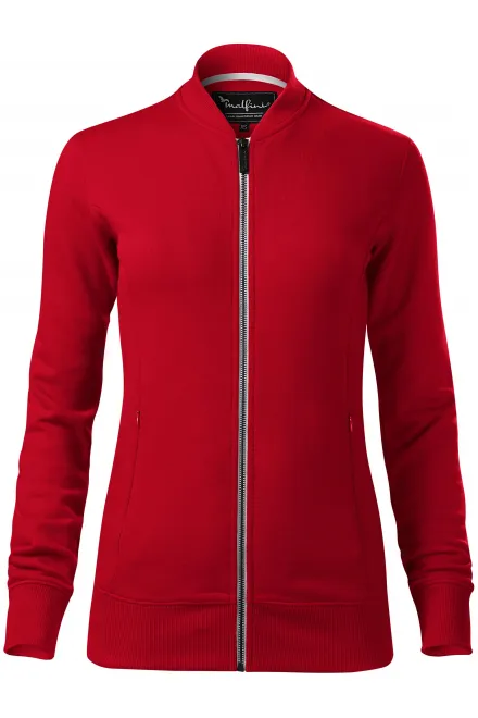 Naisten collegepaita, jossa piilotetut taskut - formula red, XS