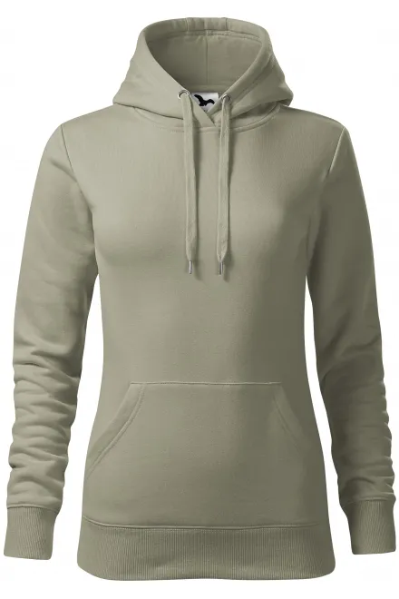 Naisten huppari ilman vetoketjua - kirkas khaki, XS