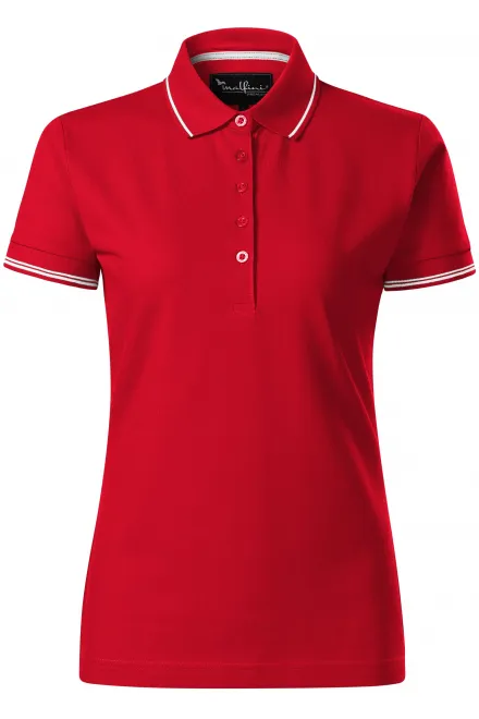 Naisten lyhythihainen pikeepaita - formula red, S