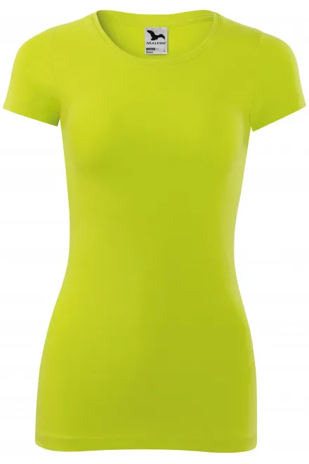 Naisten slim fit t-paita - limenvihreä, XS