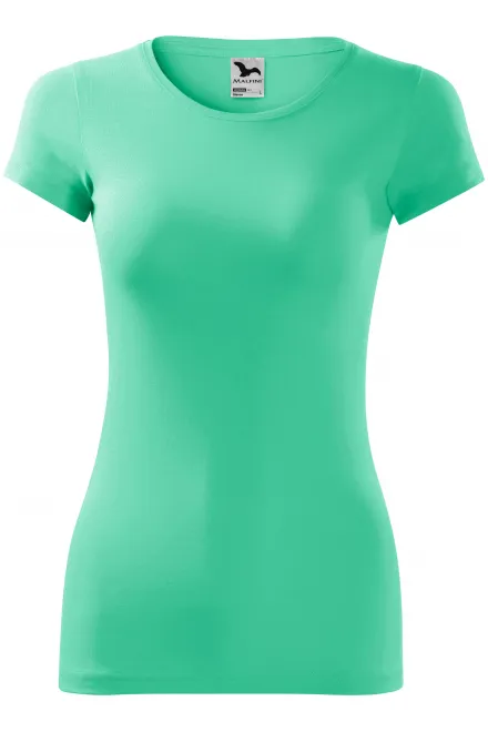 Naisten slim fit t-paita - minttu, XS