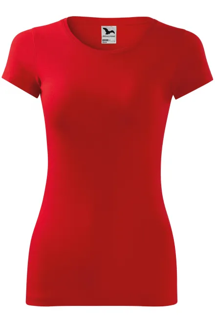 Naisten slim fit t-paita - punainen, XS