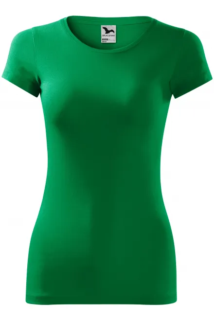 Naisten slim fit t-paita - ruohonvihreä, XS