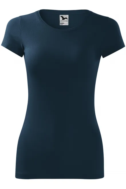 Naisten slim fit t-paita - tummansininen, XS