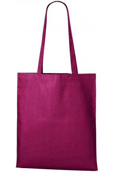 Puuvillainen ostoskassi - fuchsia red, uni