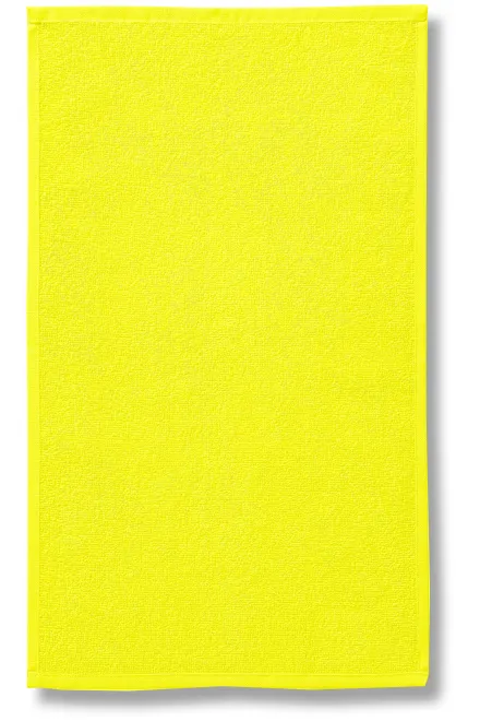 Puuvillapyyhe, 50x100cm, sitruunankeltainen