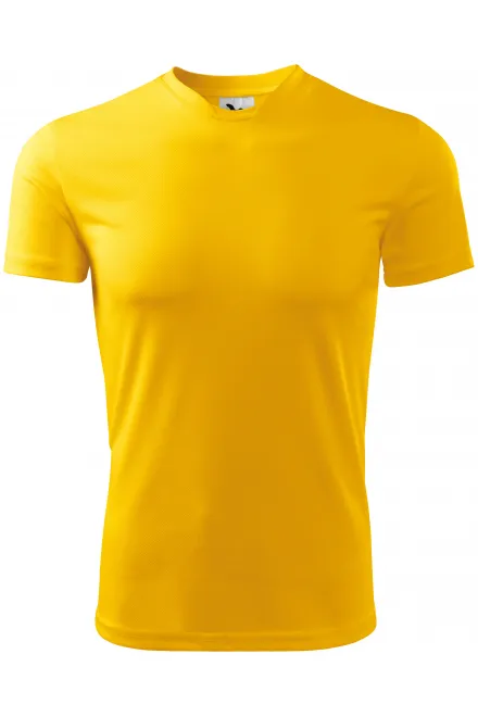 T-paita epäsymmetrinen pääntie - keltainen, XL